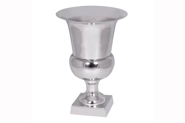 tinkaro Pokal-Vase stehend RUY Aluminium Wohndeko Silber