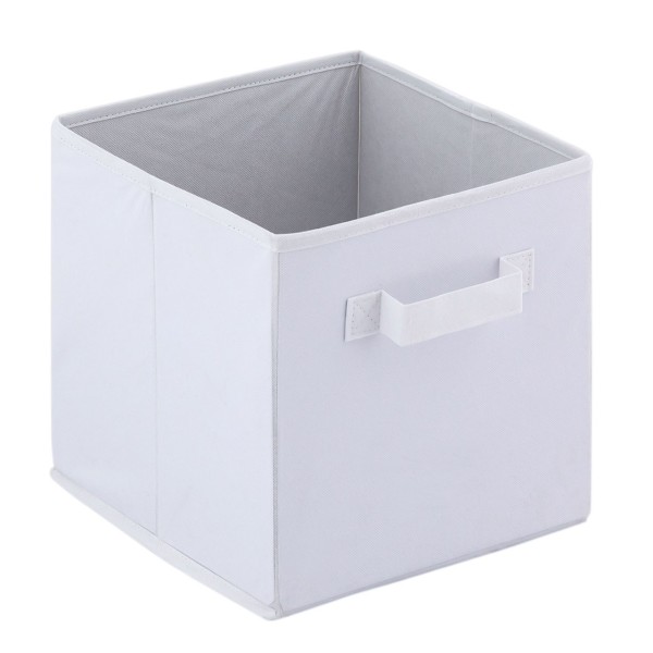 tinkaro Aufbewahrungsboxen CURRANA Stoff Aufbewahrungsfaltbox Weiß 6er Set