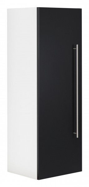Posseik Hochschrank VIVA 100cm mit Tür schwarz seidenglanz